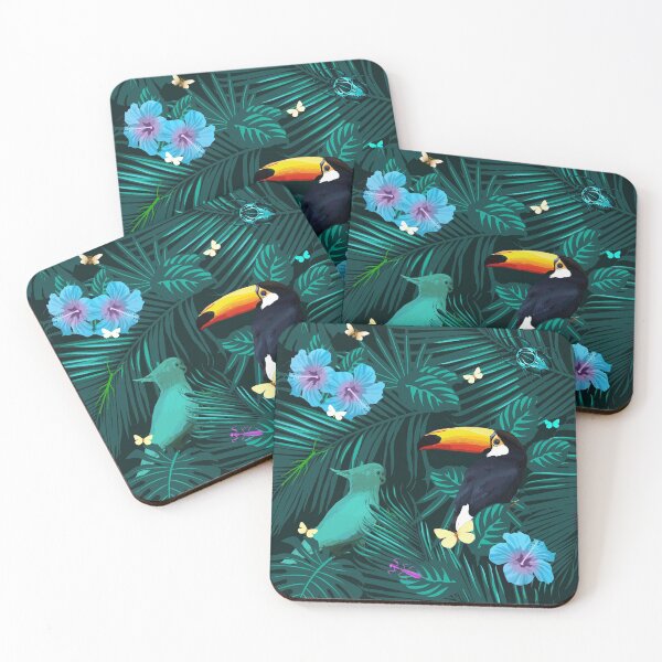 Item preview, Tropical Birds & Insects-Green designed and sold by ShaireProd.