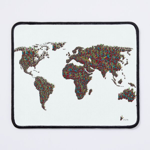 Item preview, ASL World Map designed and sold by EloiseArt.