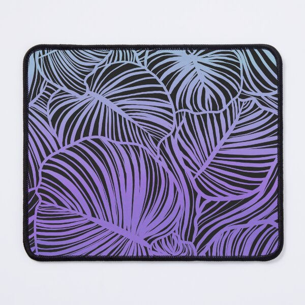 Item preview, Jungle Leaves Outline - Blue and Purple Ombré | Home Décor Ideas designed and sold by jesslynnshop.