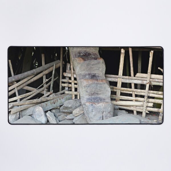 Item preview, Rustic Carved Stairs Bamboo House, Arunachal Pradesh, India designed and sold by worldways.
