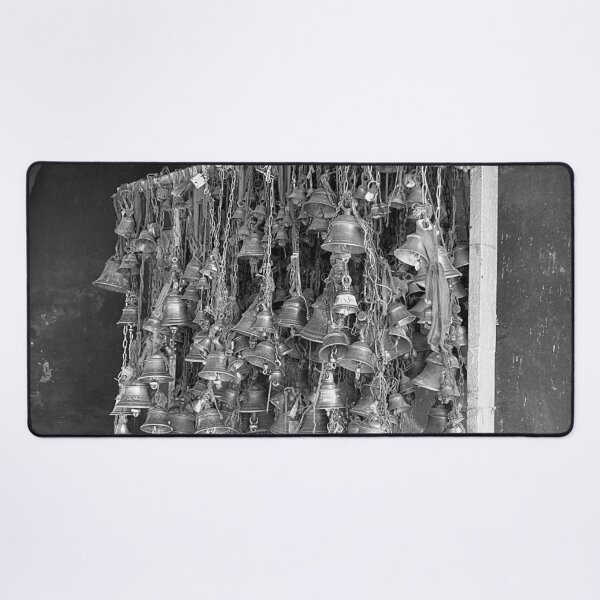 Item preview, Indian Hindu Hanging Prayer Bells, India, Grey scale designed and sold by worldways.
