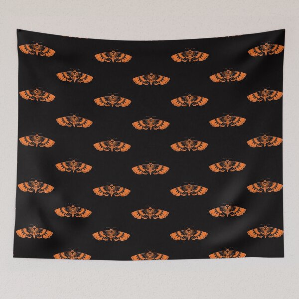 Item preview, Death Skull Moth Line Drawing Design designed and sold by EarthArtDesigns.