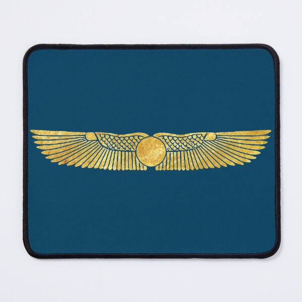 Item preview, Gold winged sundisc (on blue) designed and sold by DotorEaon.