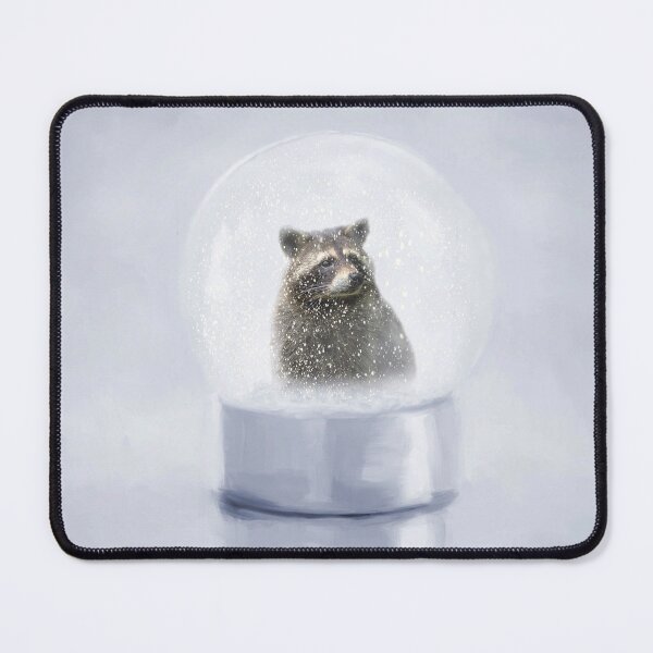 Item preview, Raccoon in a Snow Globe designed and sold by Elisabeth Lucas.