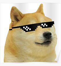doge meme posters redbubble