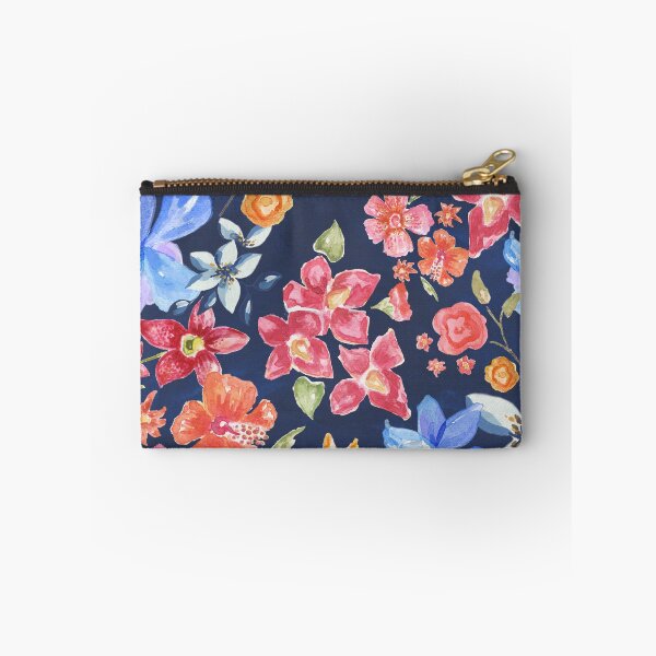 Item preview, Navy Blue with colorful flowers. Fun floral design.   designed and sold by ABInspired.