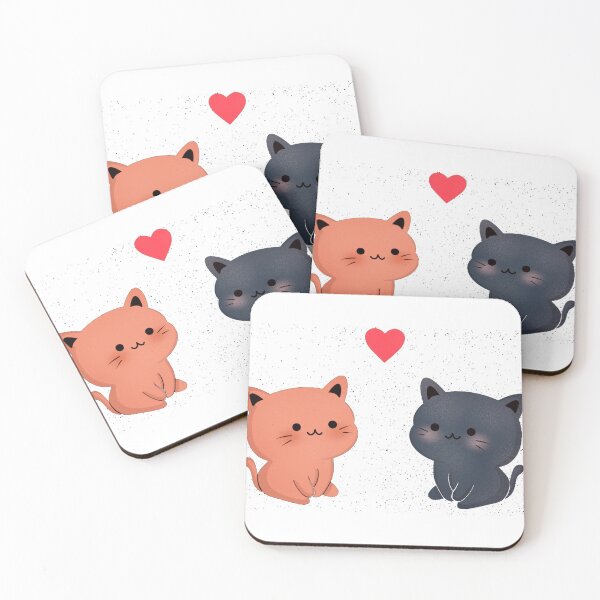 Item preview, Kittens in love designed and sold by BonsaidoPoh.