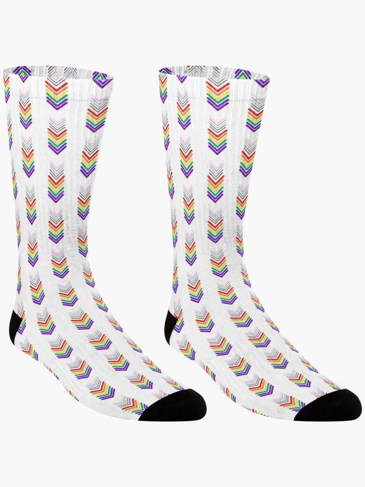 Thumbnail 3 of 5, Socks, Pride Pattern Angles designed and sold by RaineLight.