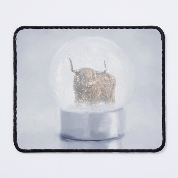 Item preview, Highland Cow in a Snow Globe designed and sold by Elisabeth Lucas.