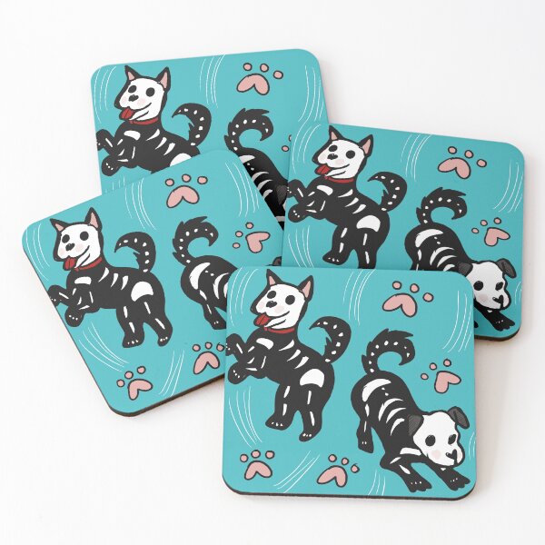 Item preview, Playful skeleton dogs designed and sold by Memoirearts.