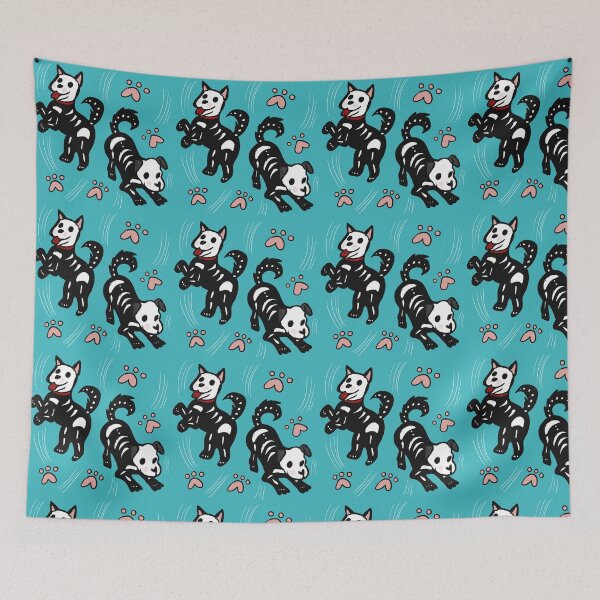 Item preview, Playful skeleton dogs designed and sold by Memoirearts.