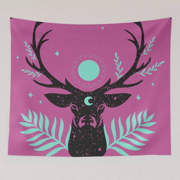Item preview, Lunar Deer designed and sold by ColorsandShapes.
