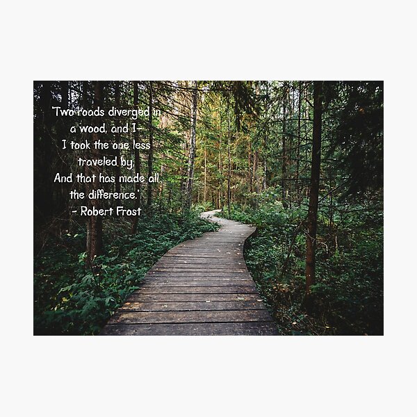 Item preview, Road Not Taken by Robert Frost  designed and sold by Einsteincreates.