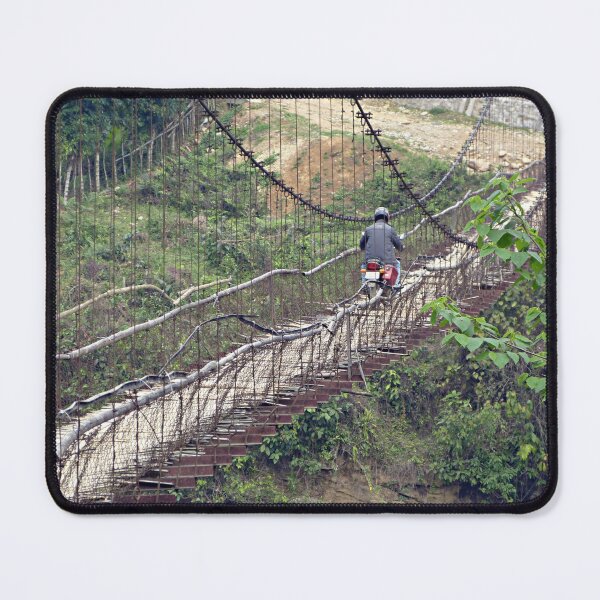 Item preview, Motorbike Riding over Bamboo Suspension bridge designed and sold by worldways.