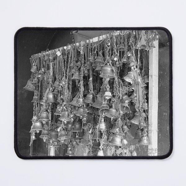 Item preview, Indian Hindu Hanging Prayer Bells, India, Grey scale designed and sold by worldways.
