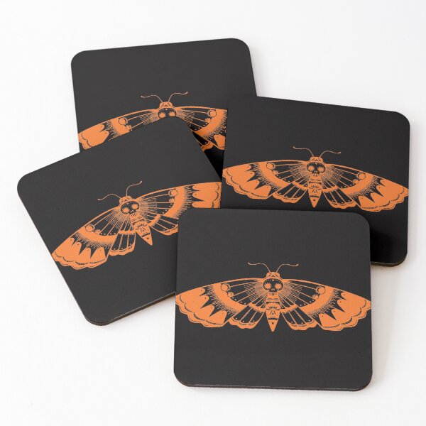 Item preview, Death Skull Moth Line Drawing Design designed and sold by EarthArtDesigns.