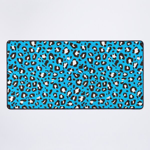 Item preview, Sky Blue Leopard Print with Black and White Spots designed and sold by Bumblefuzzies.