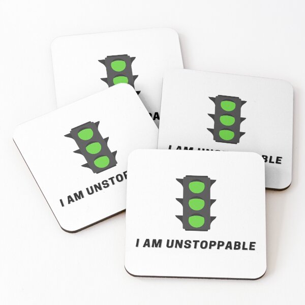 Item preview, Only Green Traffic Light with "I am Unstoppable" Affirmation designed and sold by MEBH.
