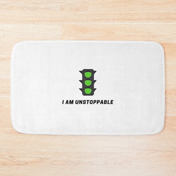 Item preview, Only Green Traffic Light with "I am Unstoppable" Affirmation designed and sold by MEBH.