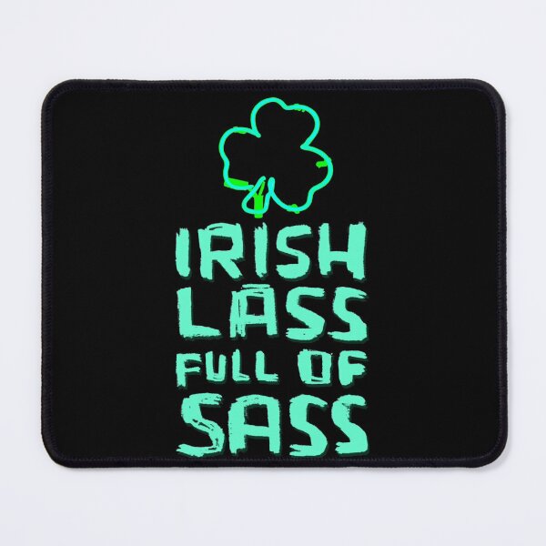 Item preview, Irish Lass Full Of Sass, St Patricks Day designed and sold by badlydrawnbabe.