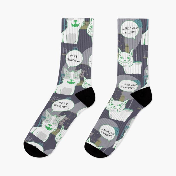 Item preview, Cats_Cheaper than your Therapist designed and sold by aboniteblanc.