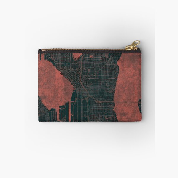 Item preview, Seattle Map Red designed and sold by HubertRoguski.