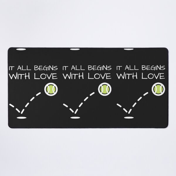 Item preview, Tennis funny quote - All Begins With Tennis Love  designed and sold by Natkopod.