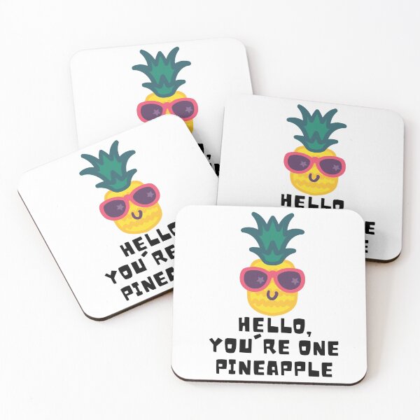 Item preview, Hello, You're One Pineapple designed and sold by SerenaBliss.