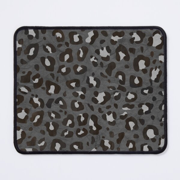 Item preview, Dark Gray Leopard Print with Black and Gray Spots designed and sold by Bumblefuzzies.