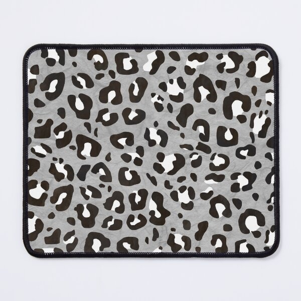 Item preview, Medium Gray Leopard Print with Black and White Spots designed and sold by Bumblefuzzies.