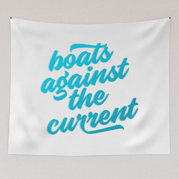 Item preview, The Great Gatsby: Boats against the current designed and sold by rissidesigns.