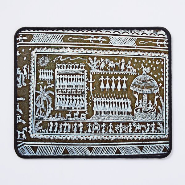 Item preview, Tribal Art Saura Painting Graffiti, Odisha, India designed and sold by worldways.