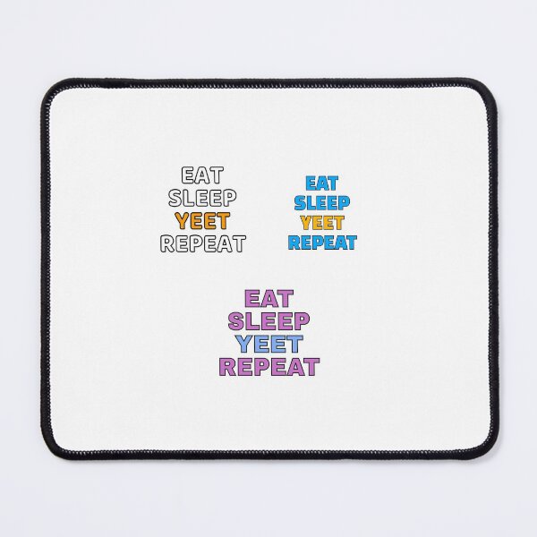 Item preview, eat sleep yeet repeat sticker pack designed and sold by Inspirationmotivation.