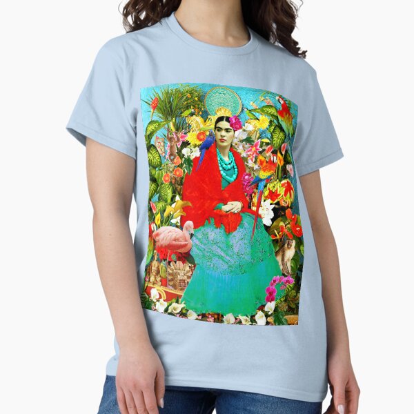 Item preview, Frida Kahlo with Mexican Animals, Plants, Birds designed and sold by FridaArtGallery.