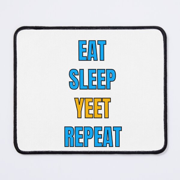 Item preview, Funny Eat Sleep Yeet Repeat (Yellow and Blue) designed and sold by Inspirationmotivation.