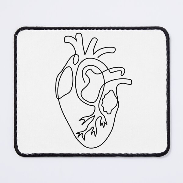Item preview, Continuous Line Heart - Black Line Heart designed and sold by LaGode.
