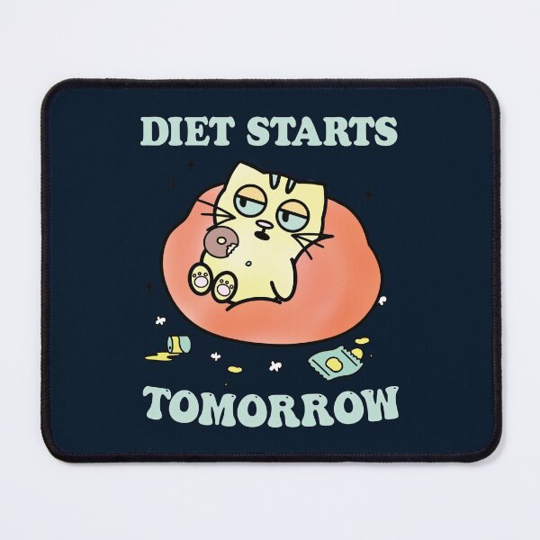 Item preview, Funny Cat Diet Starts Tomorrow designed and sold by StarsForgers.