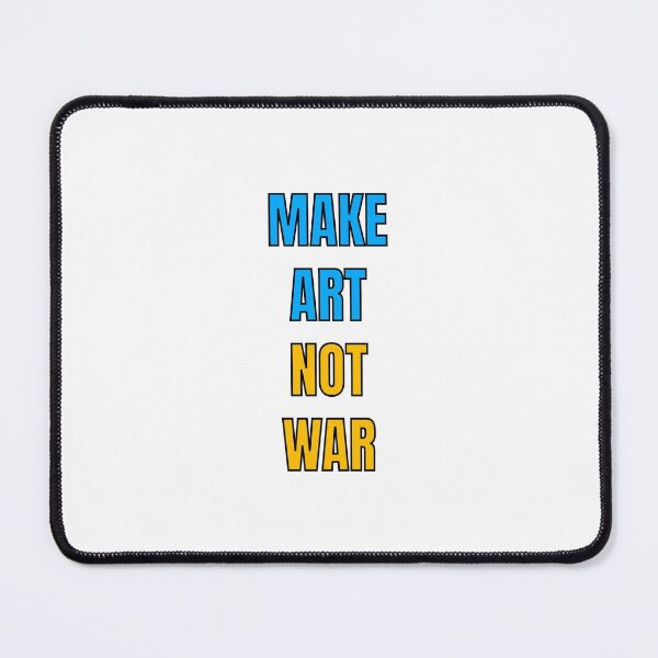 Item preview, Make art not war - blue and yellow designed and sold by Inspirationmotivation.
