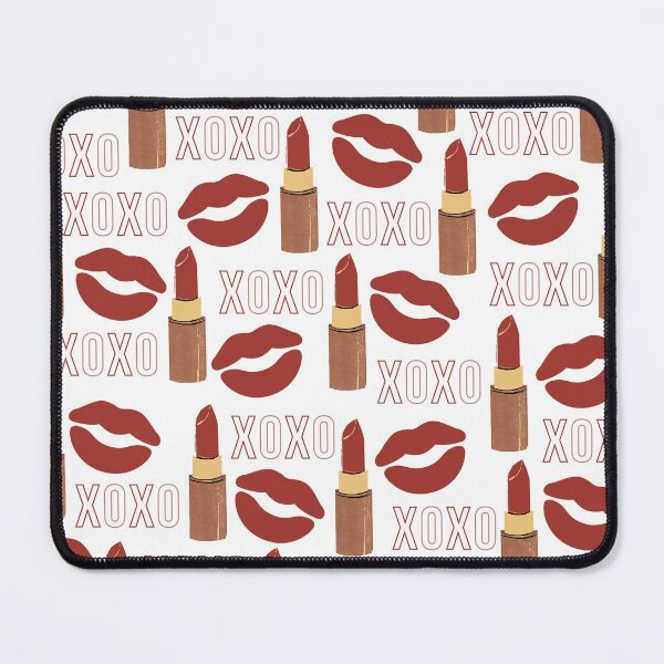 Item preview, XOXO Red Lipstick Pattern - Kissy Lips with White Design designed and sold by SMillustrations.