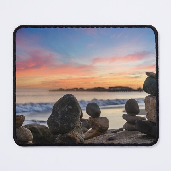 Item preview, Santa Barbara Beach Stacked Rocks CA  designed and sold by Piper-Deals.