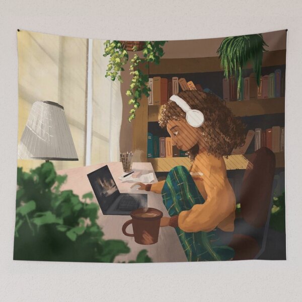 Item preview, Working at desk designed and sold by Amanda Teel.