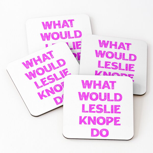 Item preview, ¿Qué haría Leslie Knope, texto rosa? designed and sold by Rscreative18.