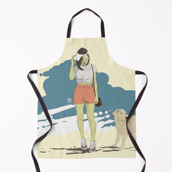 Item preview, Futuristic girl with dog designed and sold by vrojart.