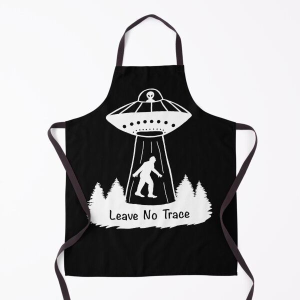 Item preview, Leave No Trace Bigfoot & Alien - White & Black designed and sold by EcoElsa.