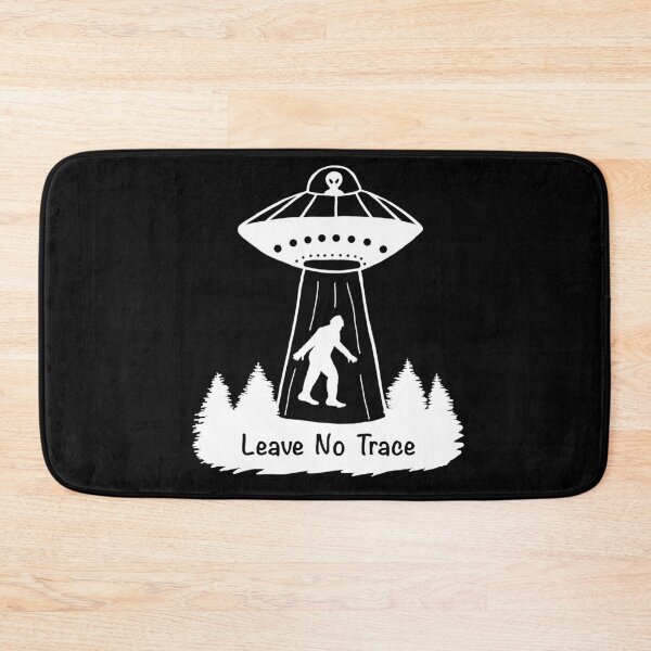 Item preview, Leave No Trace Bigfoot & Alien - White & Black designed and sold by EcoElsa.