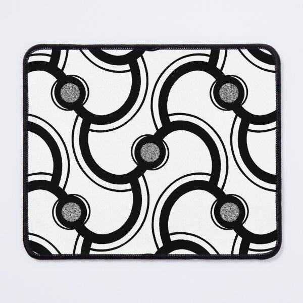 Item preview, Psychadelic Curved Geometric Monochromatic Dotwork Pattern designed and sold by Anicatattoos.