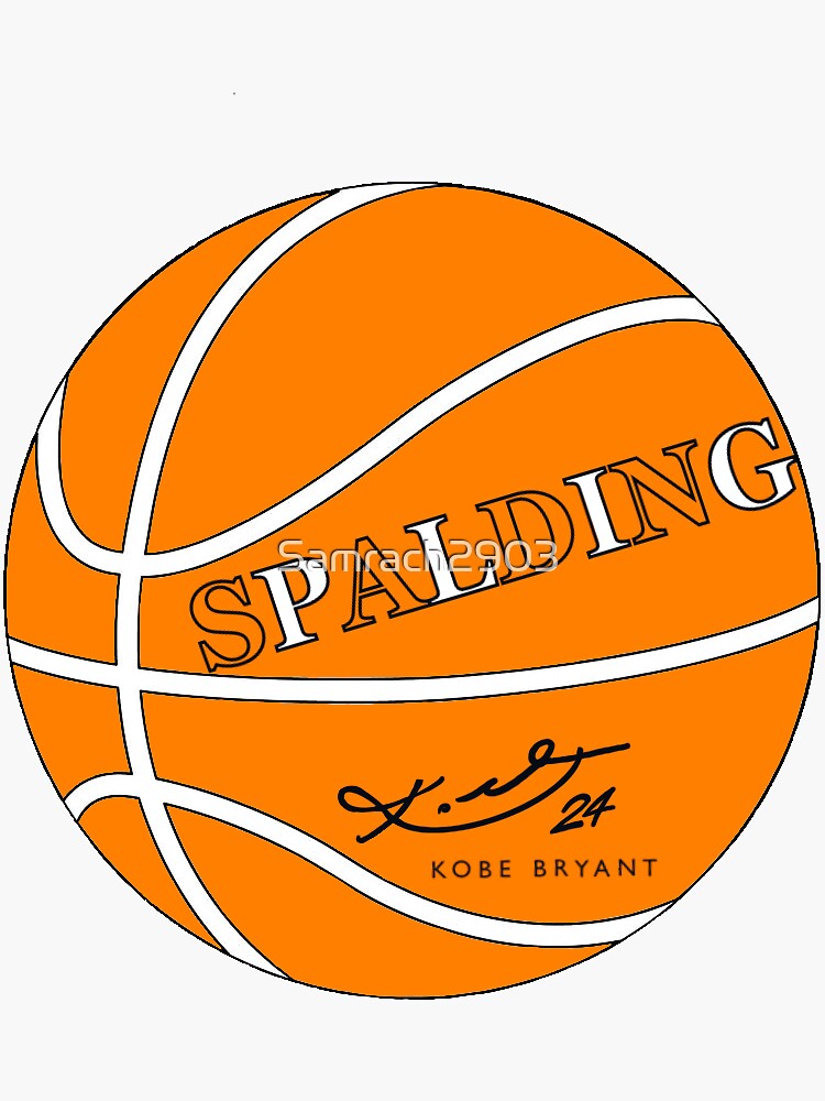 "Kobe Bryant basketball ball" Sticker for Sale by Samrach2903 Redbubble