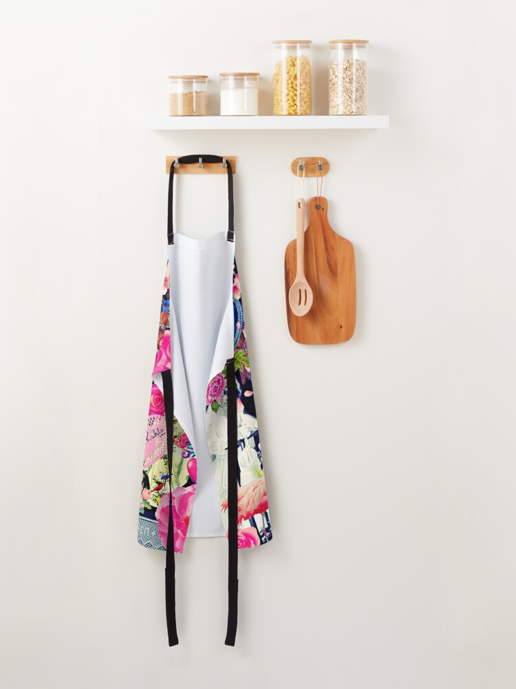 Alternate view of Frida Kahlo Love One Another Collage Apron