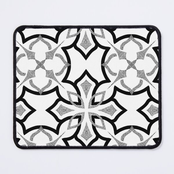 Item preview, Geometric Monochromatic Dotwork Mandala Pattern designed and sold by Anicatattoos.