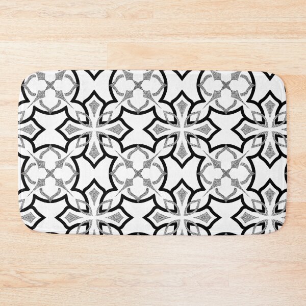 Item preview, Geometric Monochromatic Dotwork Mandala Pattern designed and sold by Anicatattoos.